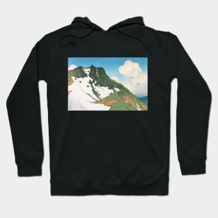 Asahigadake from Mount Hakuba by Kawase Hasui Hoodie